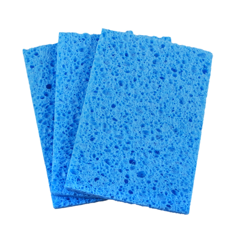 Cellulose Sponge 3pk – Blue