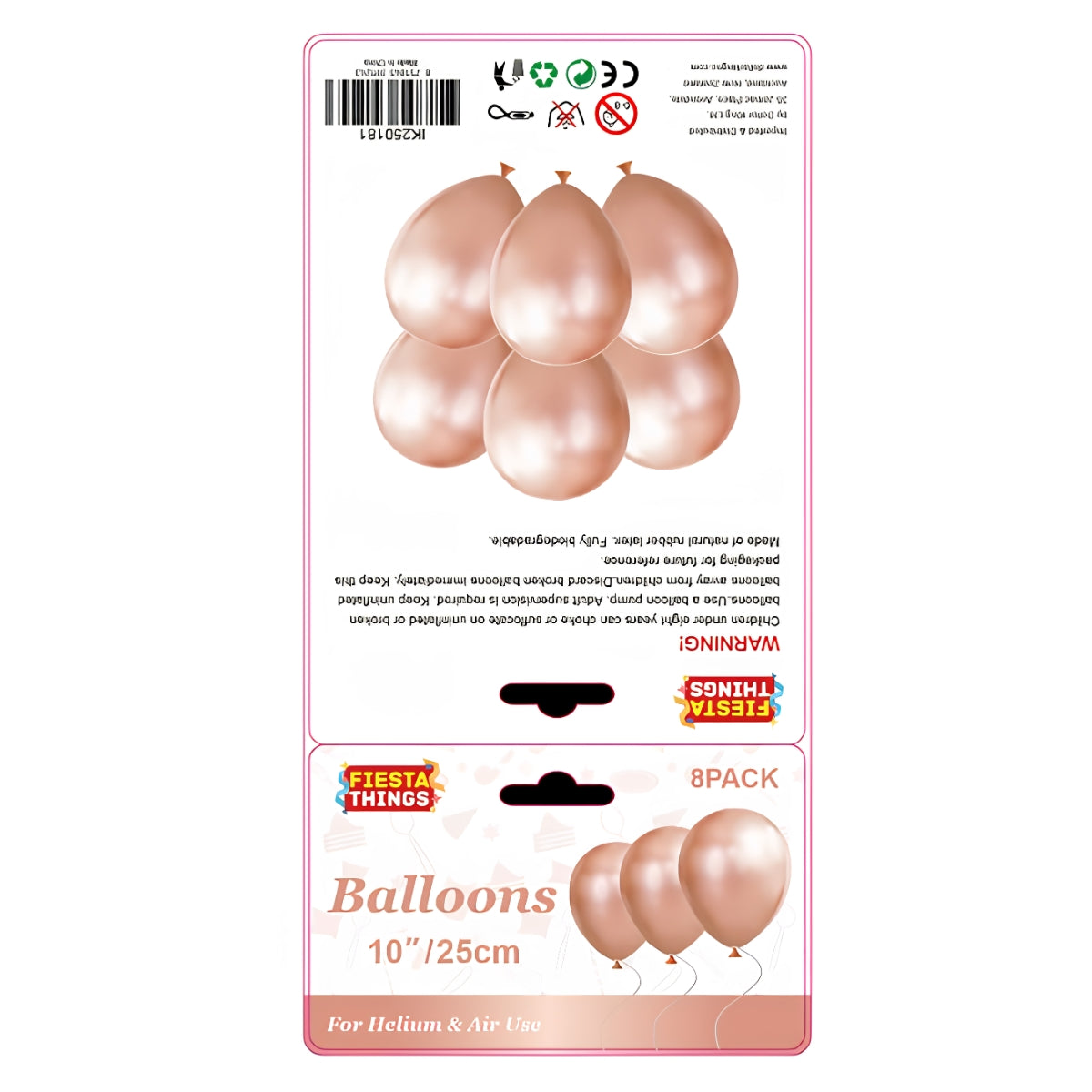 Chrome Rose Gold Balloons – Wedding & Party Decor