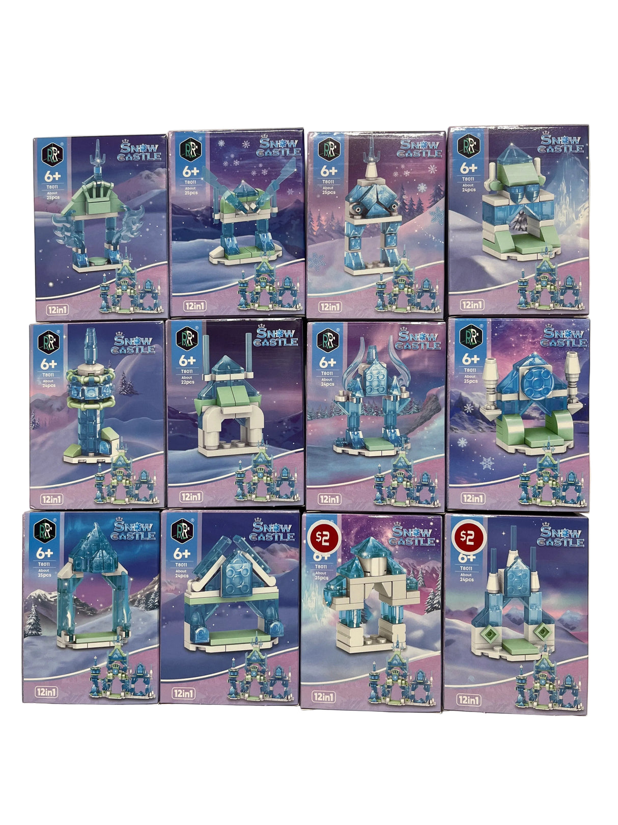 Winter Castle Mini Building Blocks Toy
