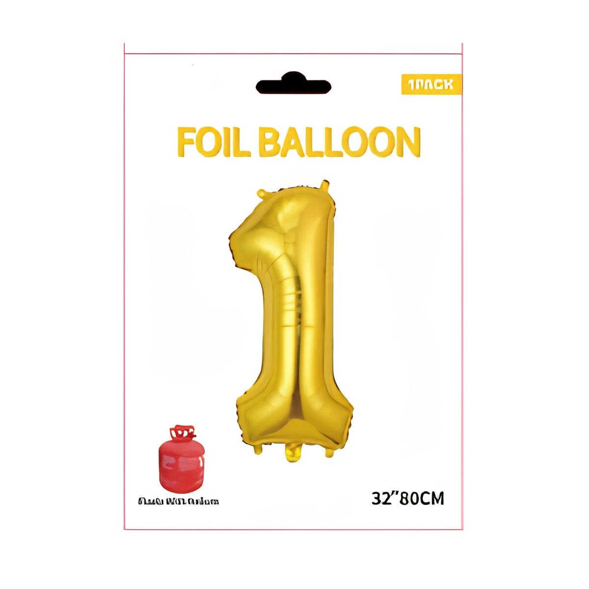 Gold Number 1 Foil Balloon 32 Inch