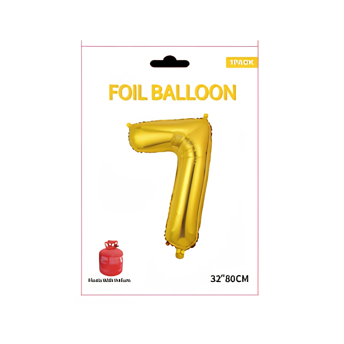 Gold Number 7 Foil Balloon 32 Inch