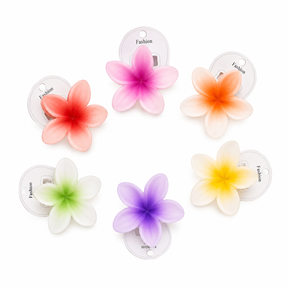 Frangipani Hair Clip 8cm