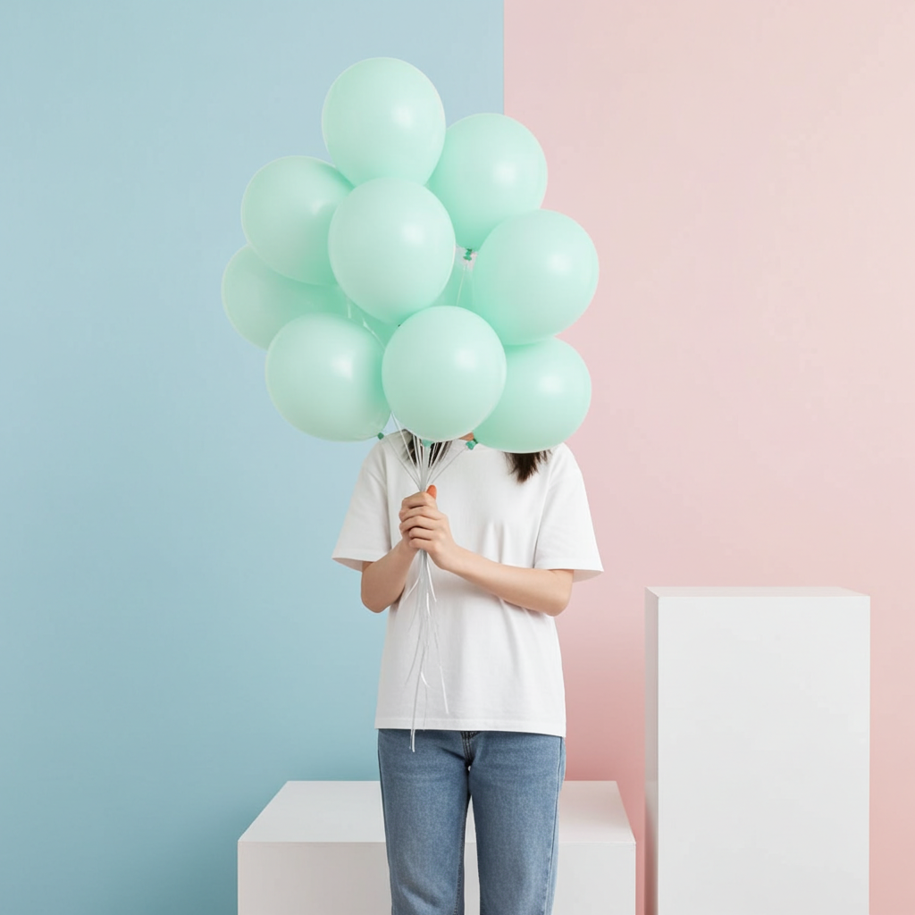 Baby Blue Balloons – Macaroon Pastel Party Decor