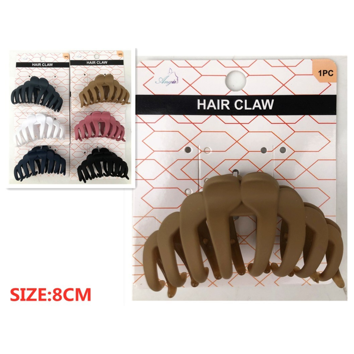 Hair Claw Clip 8cm – Matte Hair Accessory