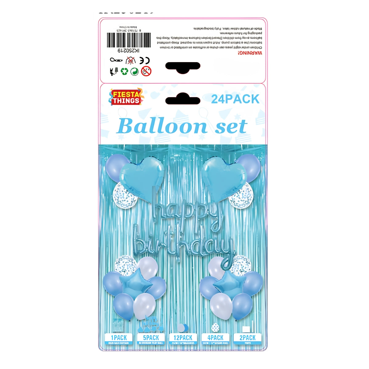 Happy Birthday Balloon Kit Blue – Party Essentials