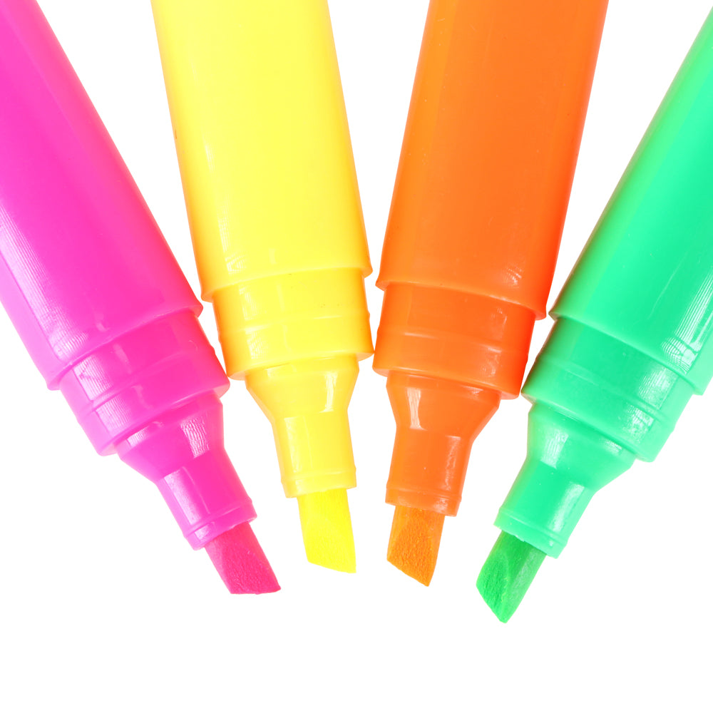 Highlighter Pens 4pk – Assorted Colours