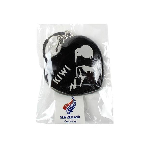 Souvenir KeyRing - Acrylic Heart Kiwi