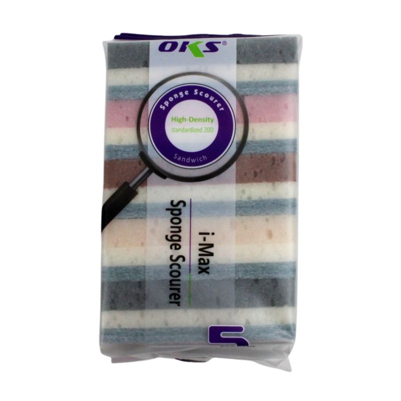 Sponge Scourer 5PC Colourful
