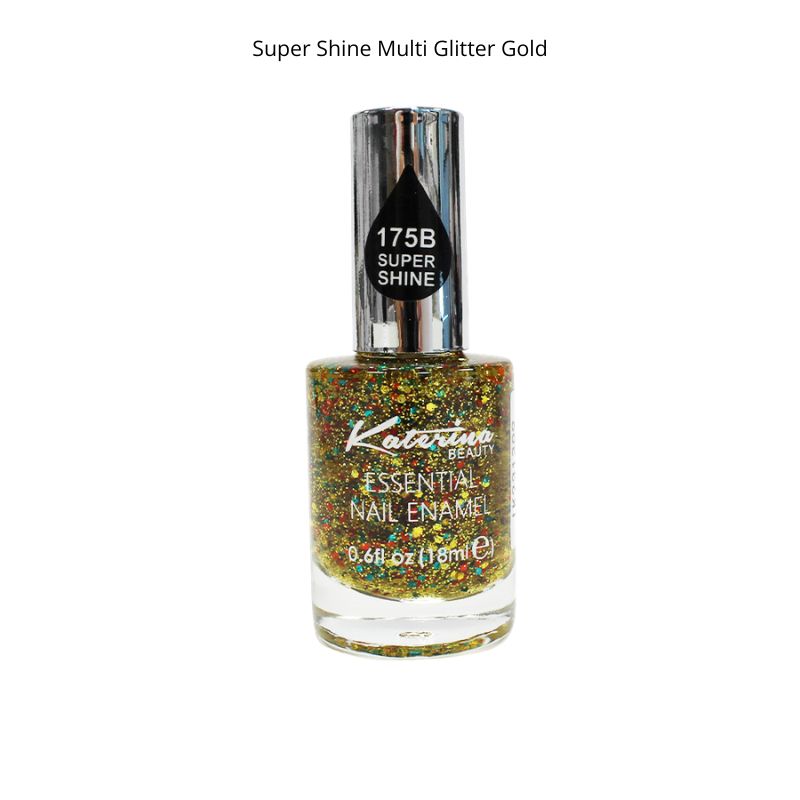 Katerina Nail Polish - Super Shine Multi Glitter Gold
