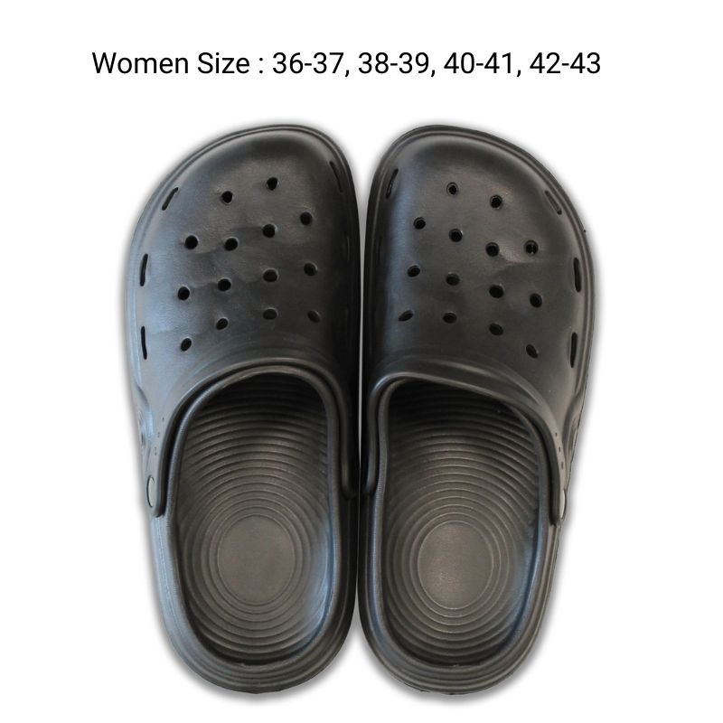 Lightweight EVA Slippers - Women Sizes Black