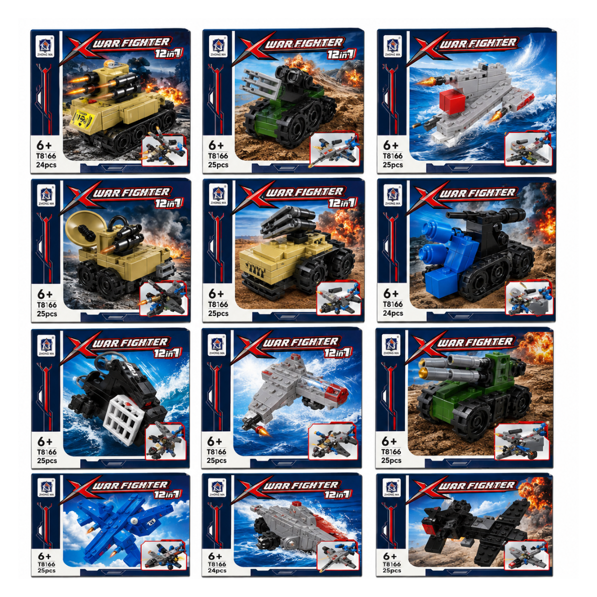 Thunderous Army Mini Building Blocks Toy