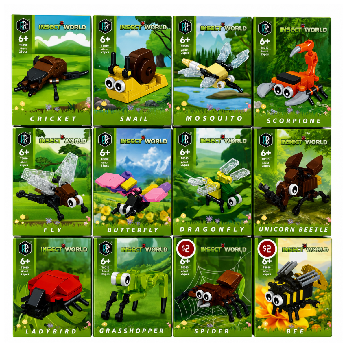 Forest Insect Adventure Mini Building Blocks Toy