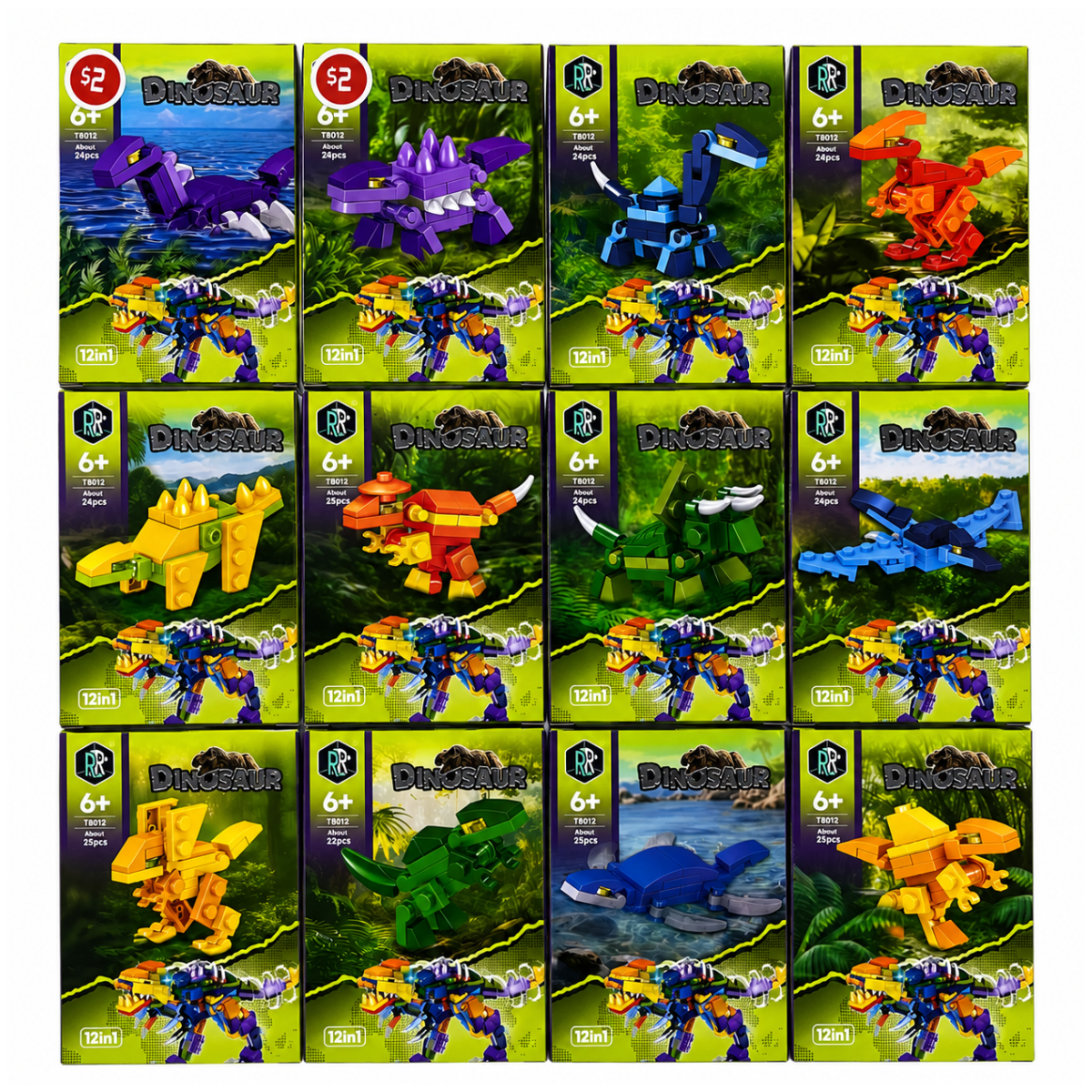 Jurassic Dinosaurs Mini Building Blocks Toy