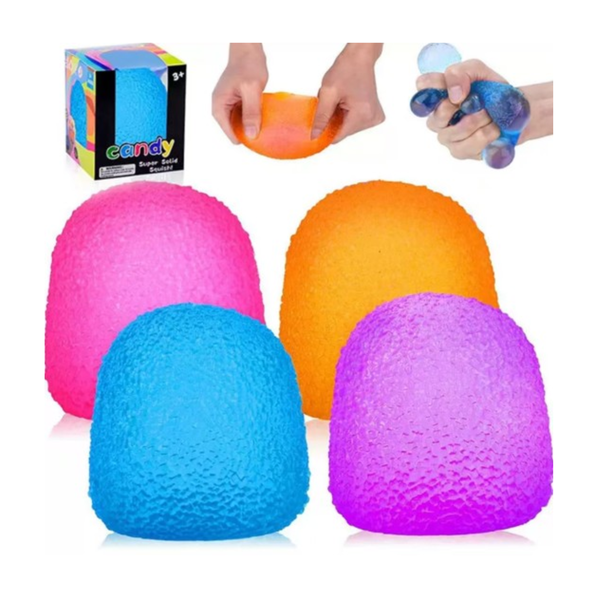 Squeeze Magic Round Squishy Toy in Bag