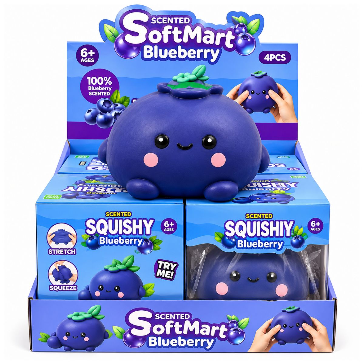 Jumbo Blueberry Squishy Toy 16cm
