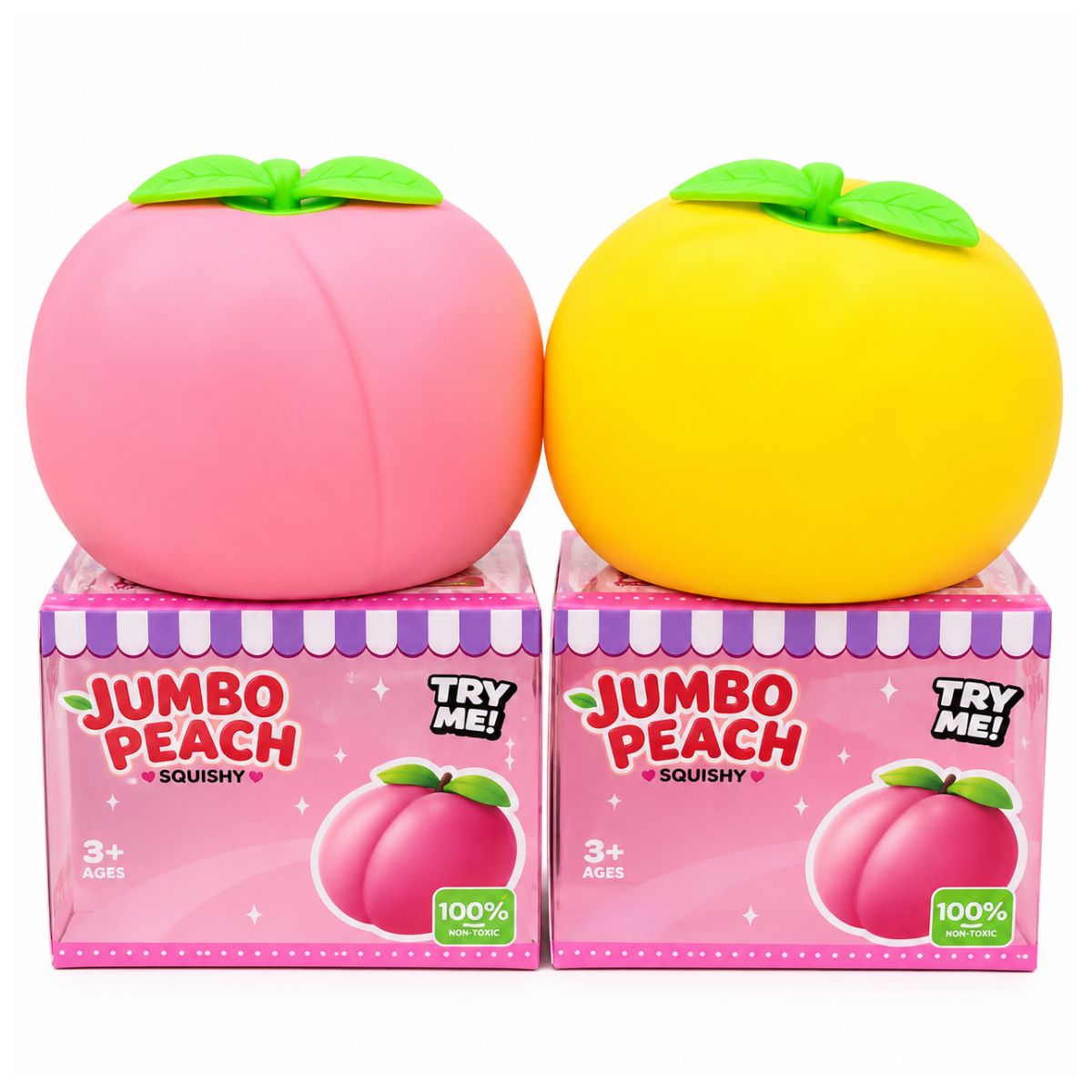 Jumbo Peach Squishy Toy 16.5cm