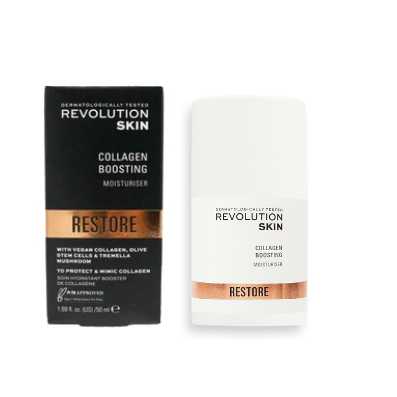 REVOLUTION 50mL MOISTURISER COLLAGEN BOOSTING RESTORE