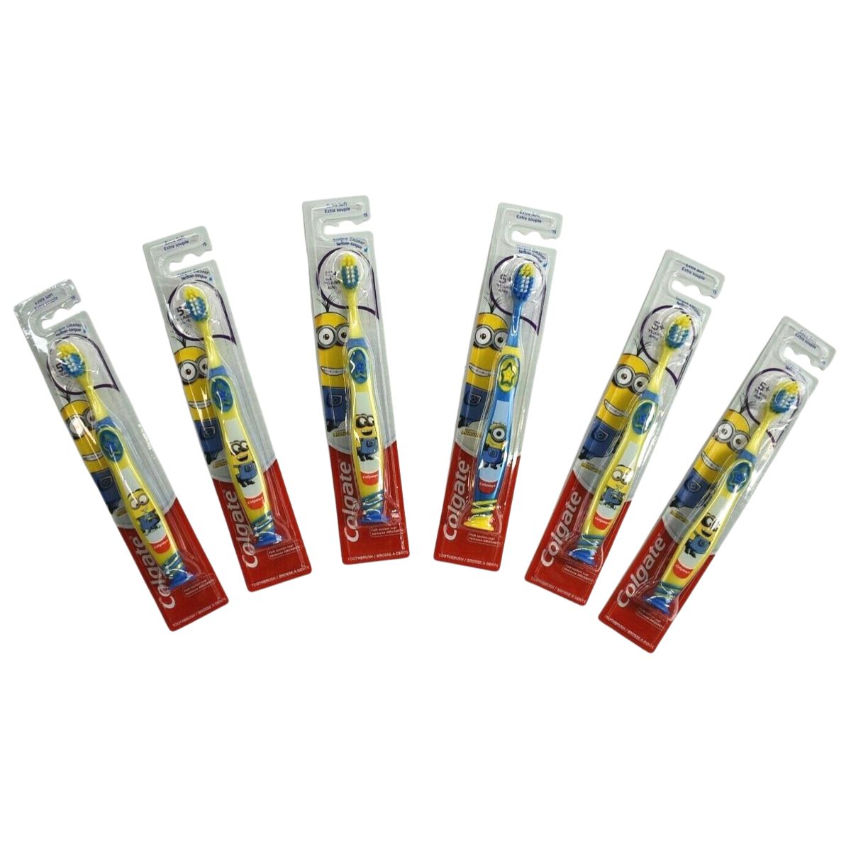 COLGATE TOOTHBRUSH FUN SUCTION CUP MINIONS 6+YEARS EXTRA SOFT