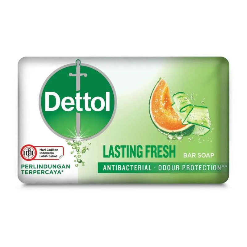 DETTOL 60g SOAP BAR ANTIBACTERIAL LASTING FRESH HONEYDEW AND CUCUMBER