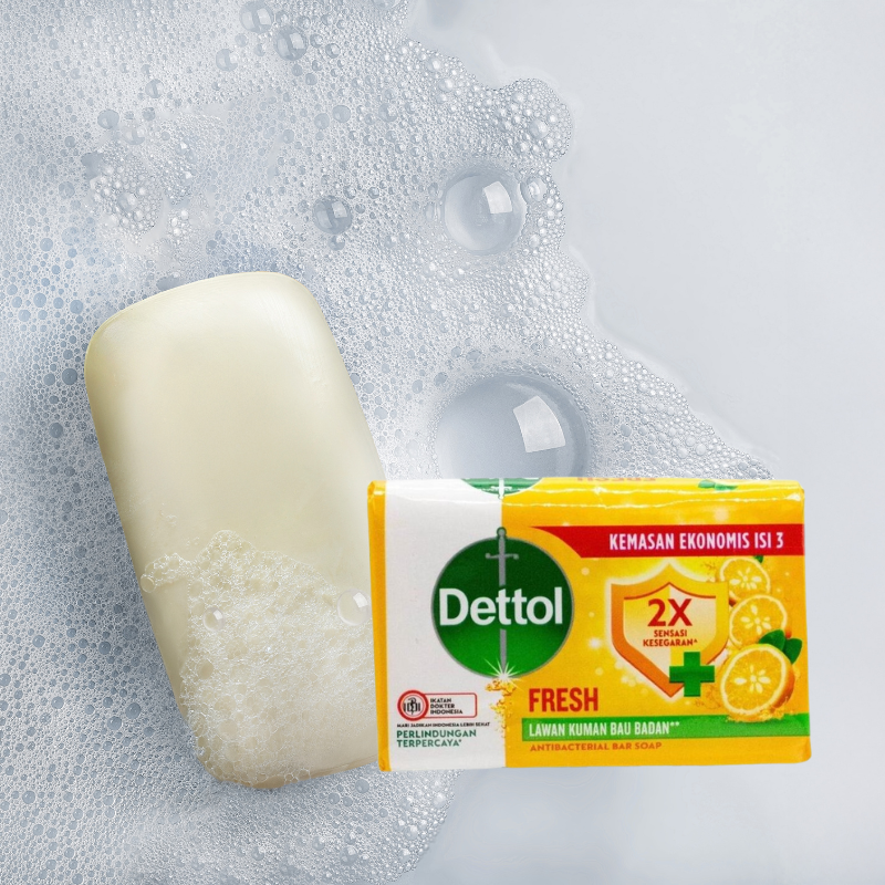 DETTOL 60g SOAP BAR ANTIBACTERIAL FRESH YUZU CITRUS