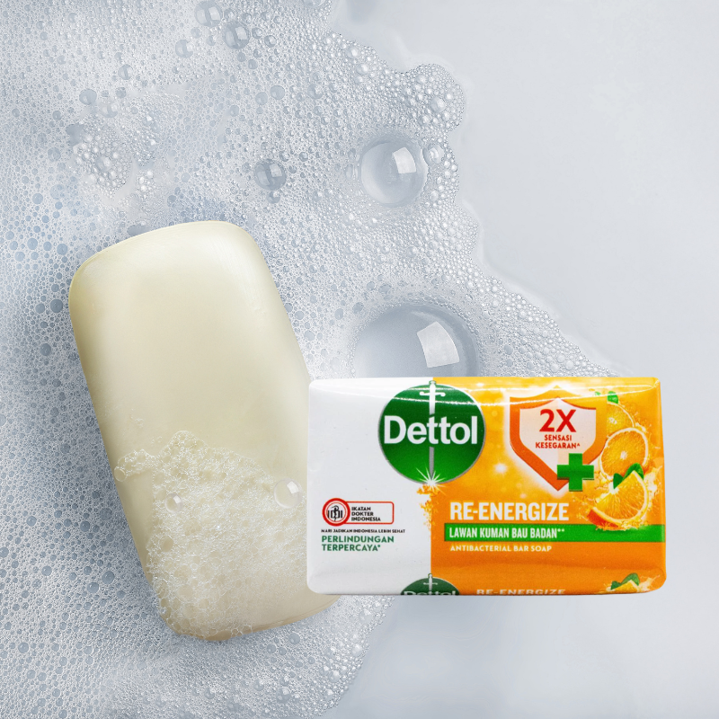 DETTOL 60g SOAP BAR ANTIBACTERIAL RE-ENERGIZE MANDARIN ORANGE