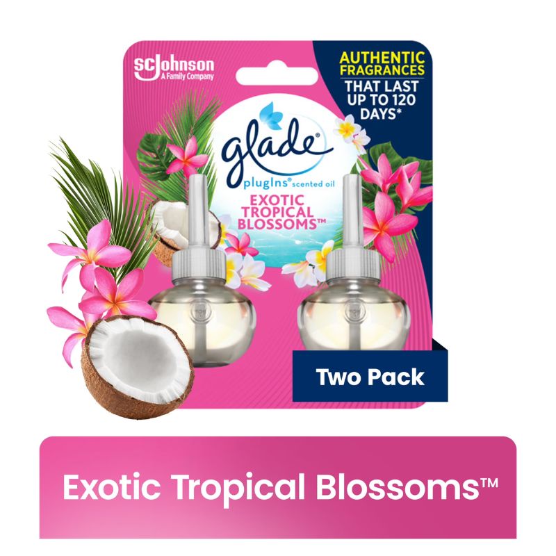 GLADE PK2 x 20ml ELECTRIC SCENTED OIL REFILLS