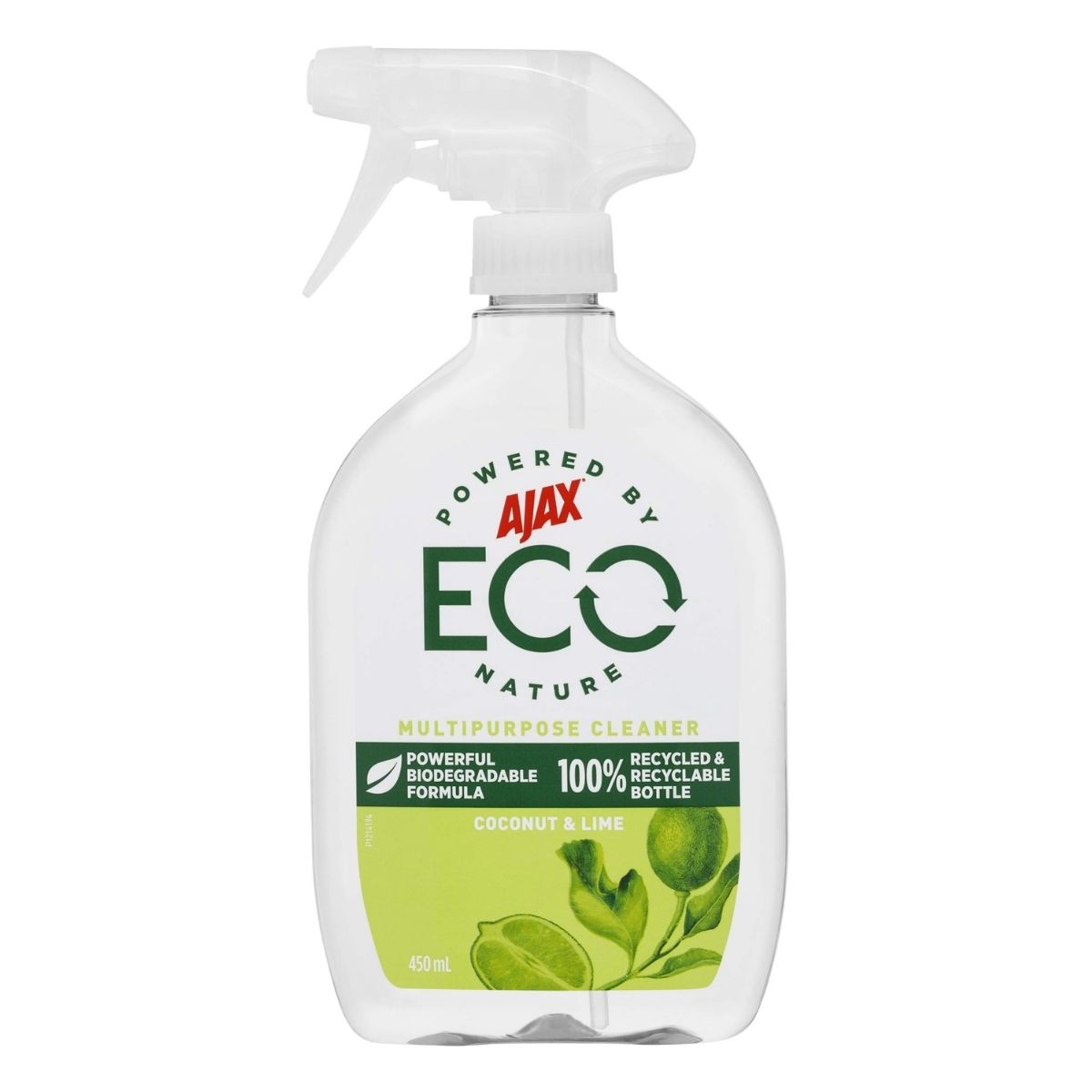 Ajax Eco Multipurpose Cleaner Coconut & Lime 450mL – Plant-Based Cleaning Spray