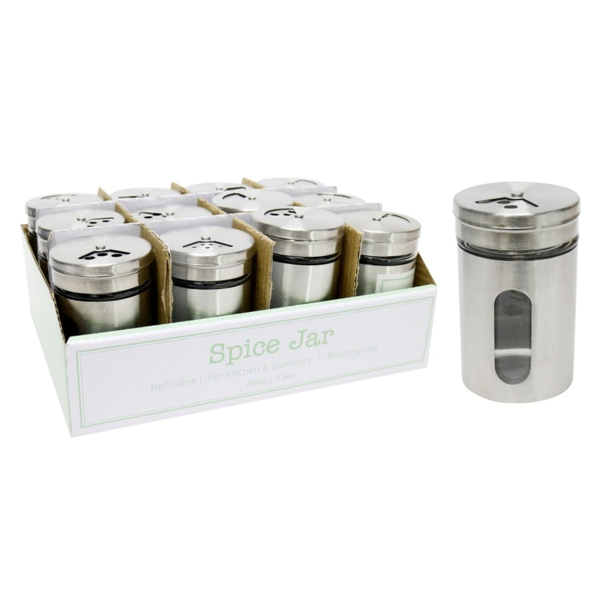 Glass Spice Jar 85mL