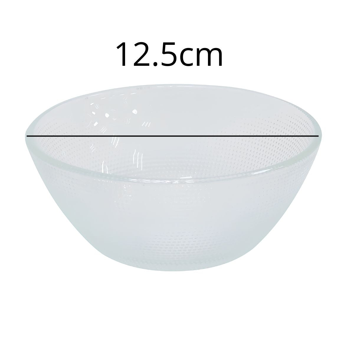 Glass Pattern Bowl 12.5cm 340mL