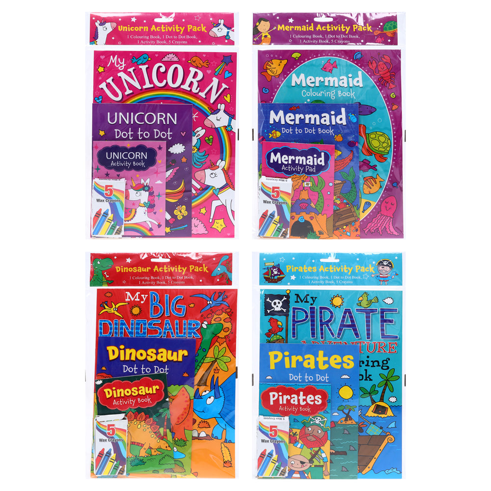 Kids Colouring Pack with Crayons