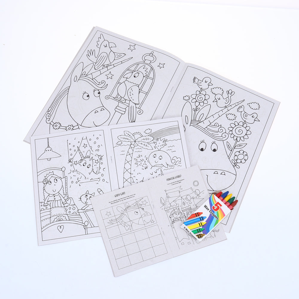 Kids Colouring Pack with Crayons