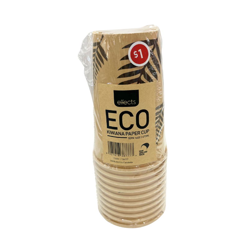 Effects Eco Kiwiana Paper Cup 10 pack