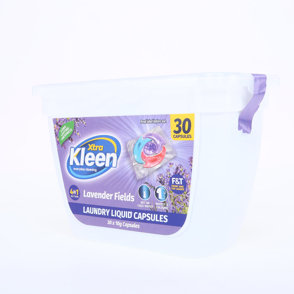 Laundry Liquid Capsule Disc Pods 30pk 4 in 1 – Lavender Fields