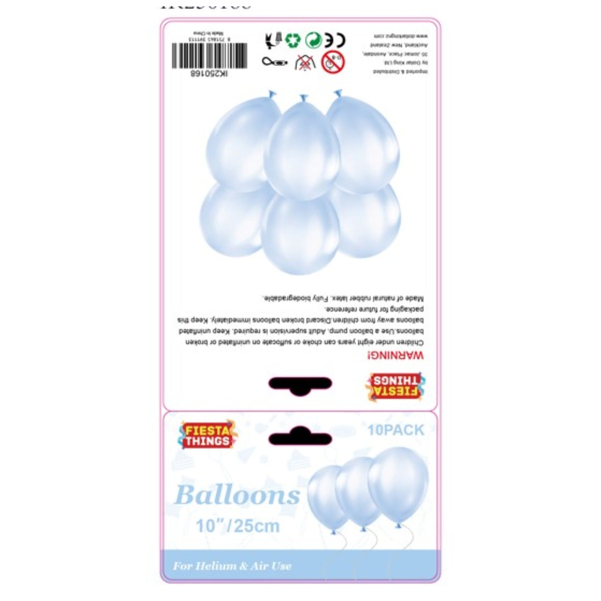 Light Blue Balloons 10 Pack – Pastel Party Decor
