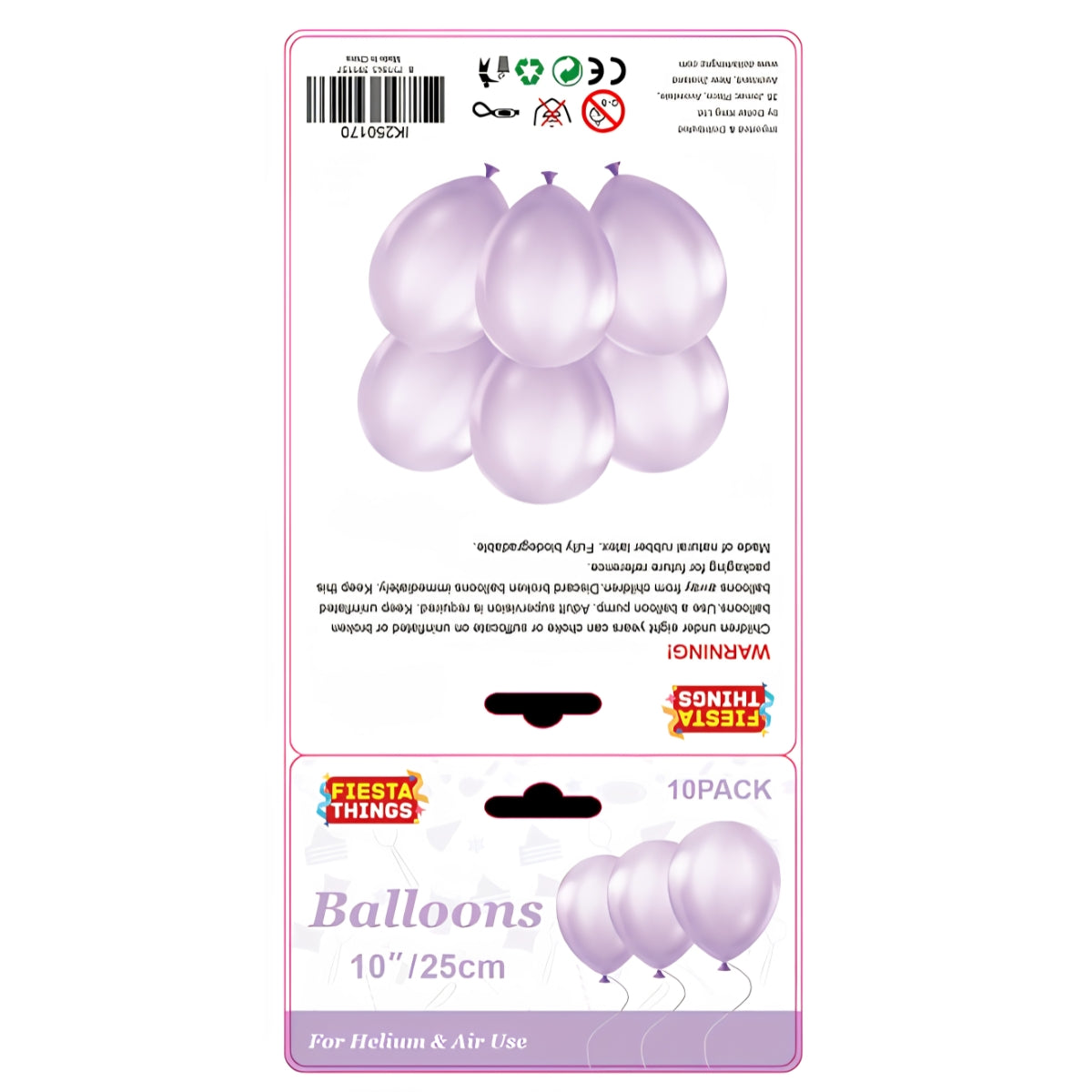 Lavender Balloons 10 Pack – Pastel Party Decor