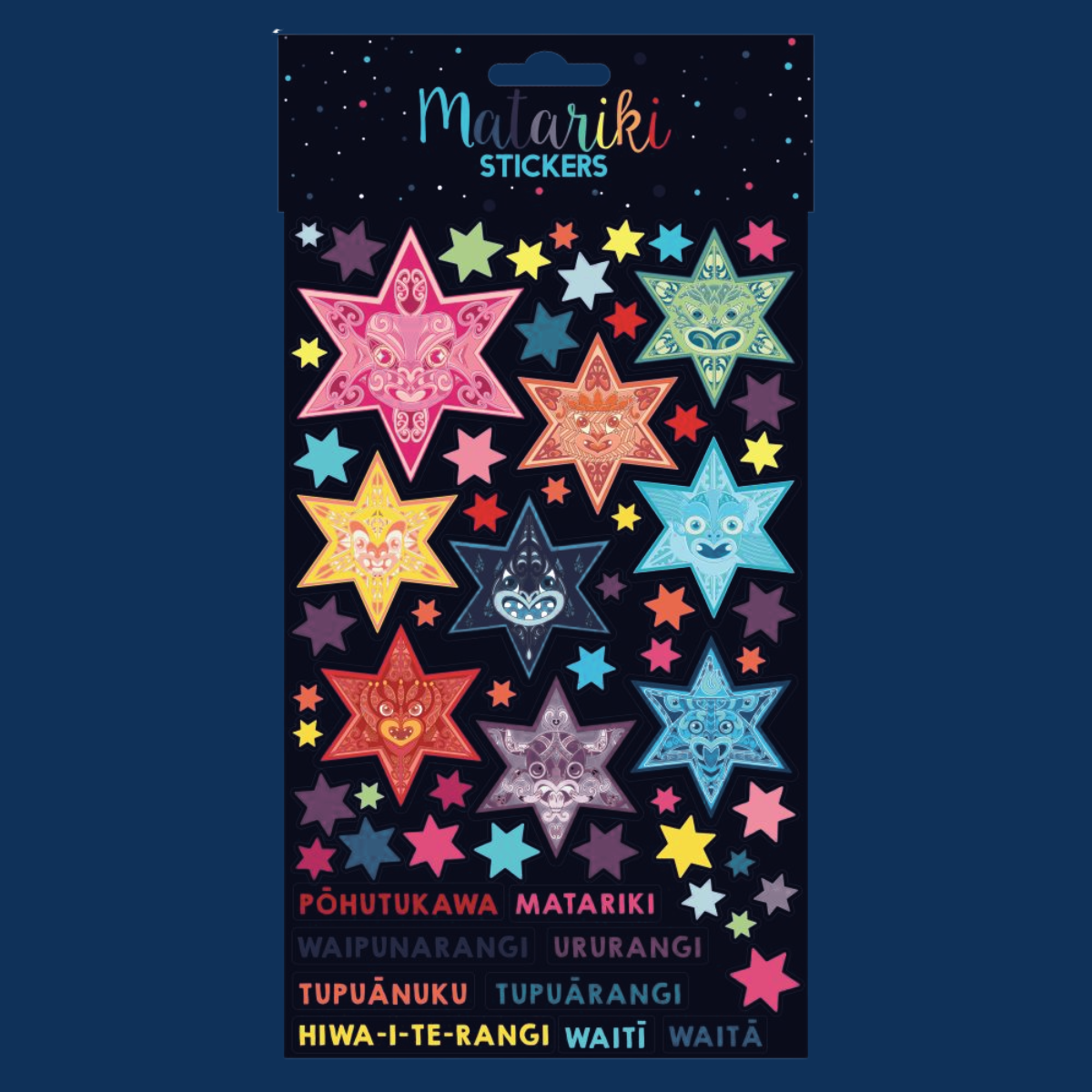 Matariki Star Cluster Stickers 170x275mm