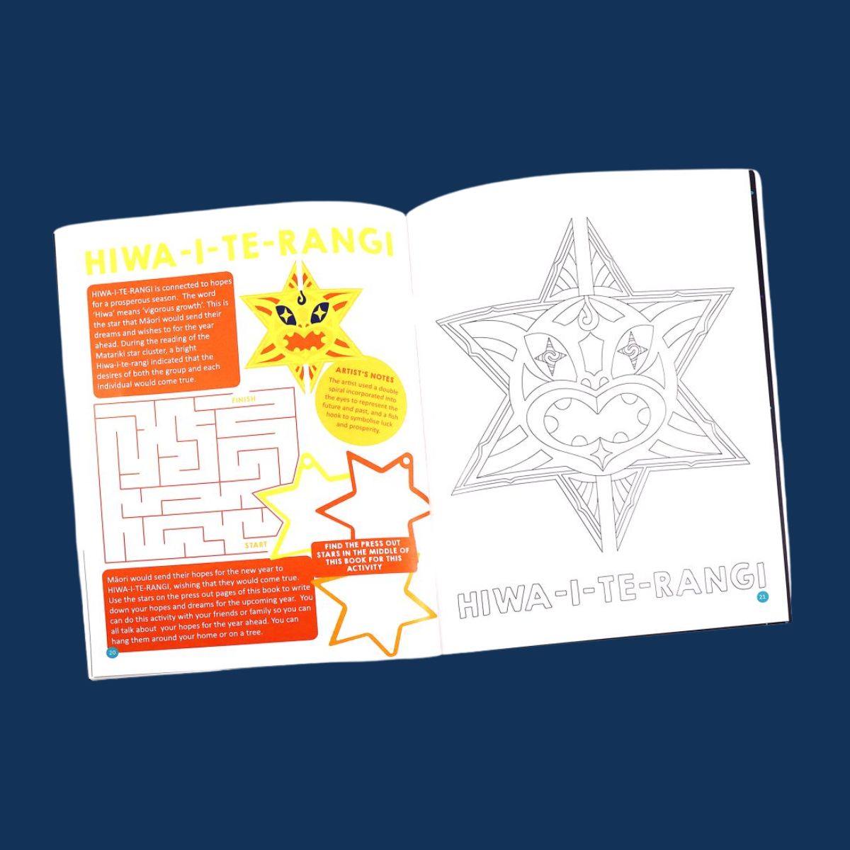 Matariki Colouring & Activity Book 27.5cm 32pgs+