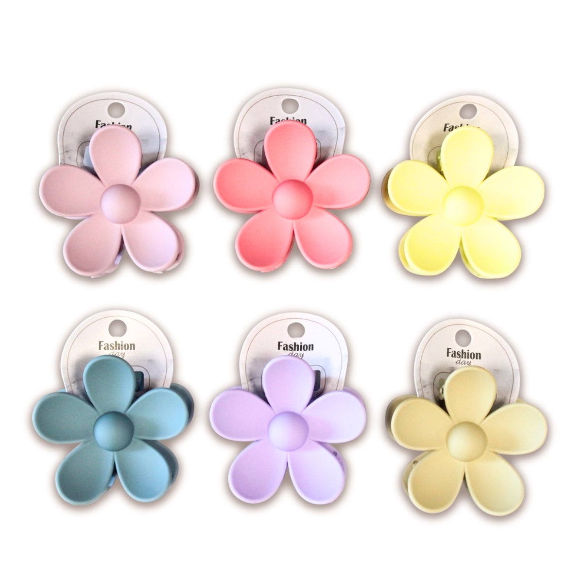 Matte Plum Blossom Hair Clip 8cm