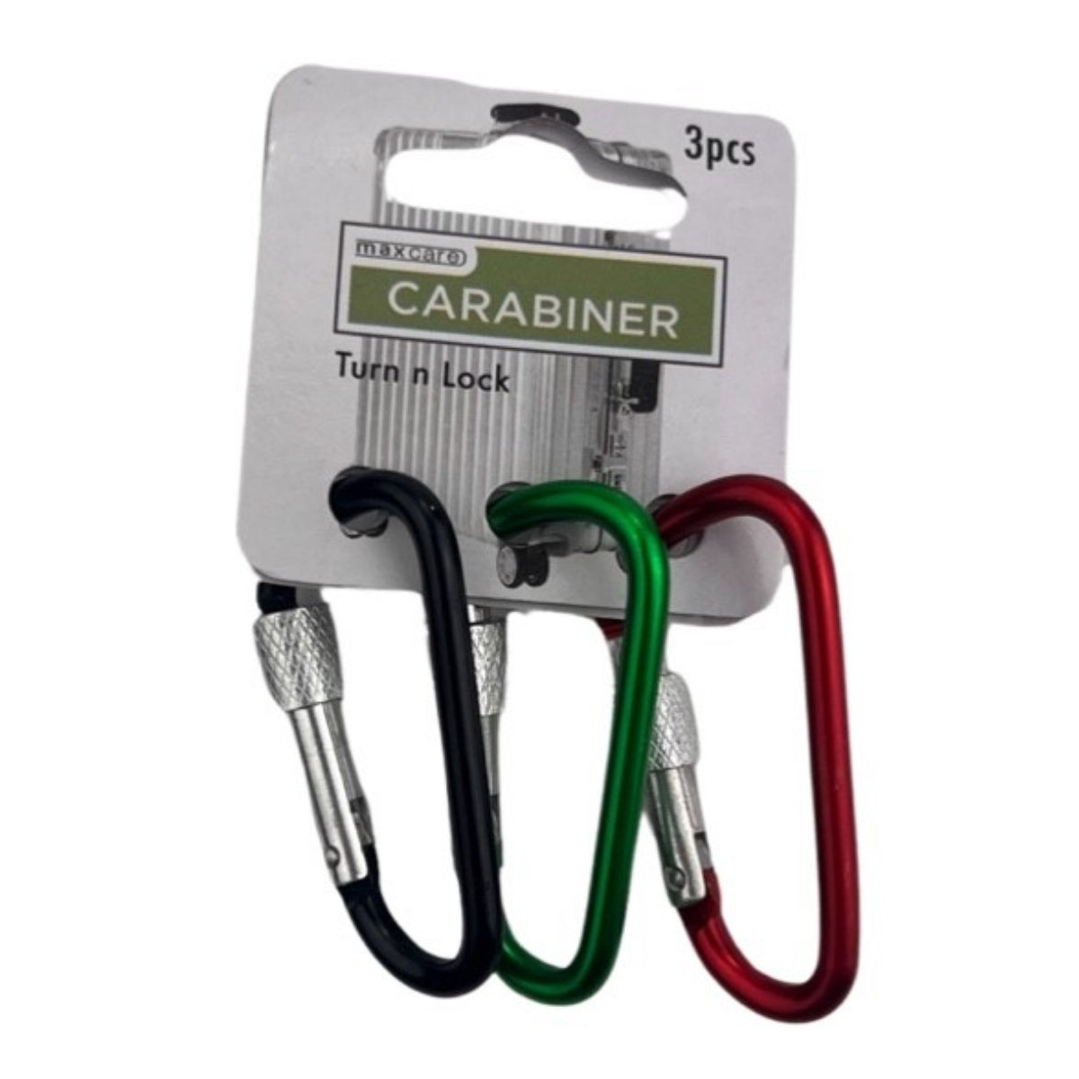 Maxcare Turn n Lock Carabiners 45mm x 3’s