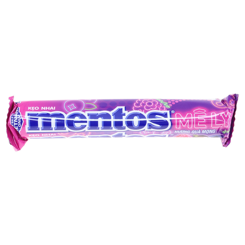 Mentos Soft Candy Berry Flavour (Raspberry, Blueberry & Black Currant) 29.7g Per Stick