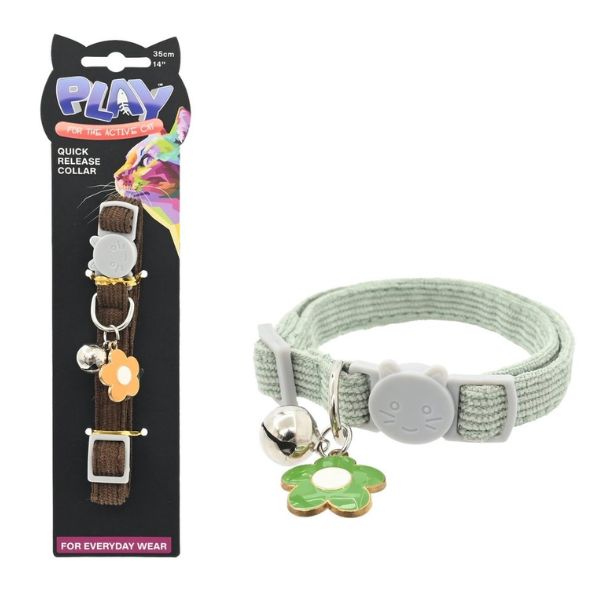 Cat Quick Release Collar 35cm 2 Assorted Colours