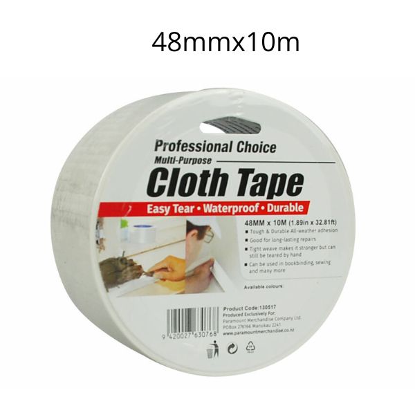 Cloth Tape 48mm x 10m White
