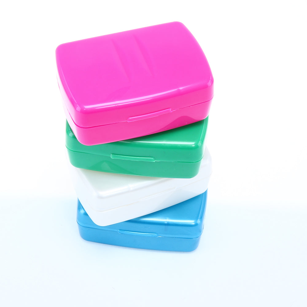 Soap Holder Travel Case 10.5cm x 7.5cm x 4cm - 4 Assorted Colours