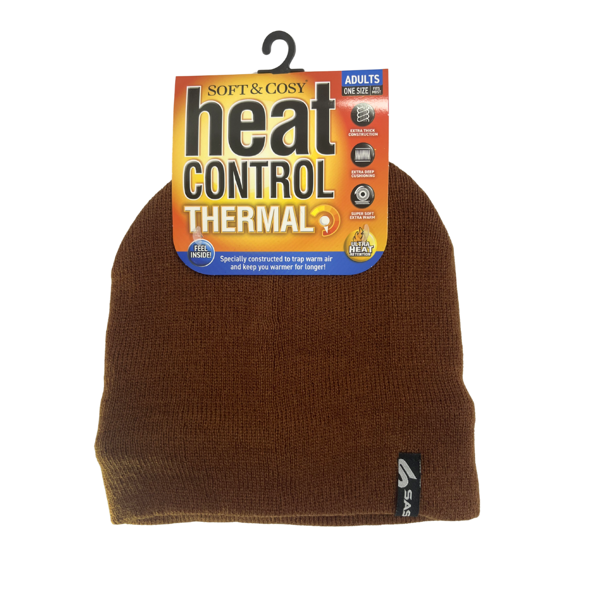 BEANIE WOMENS HEAT CONTROL THERMAL LINED BASIC KNIT