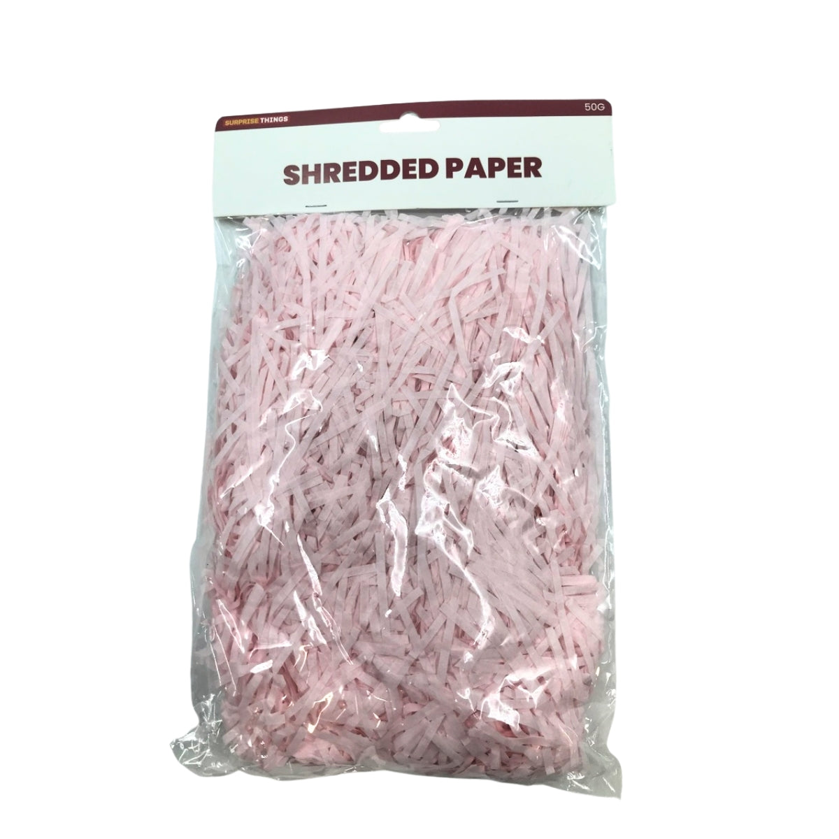 Pink Shredded Paper Filler 50g