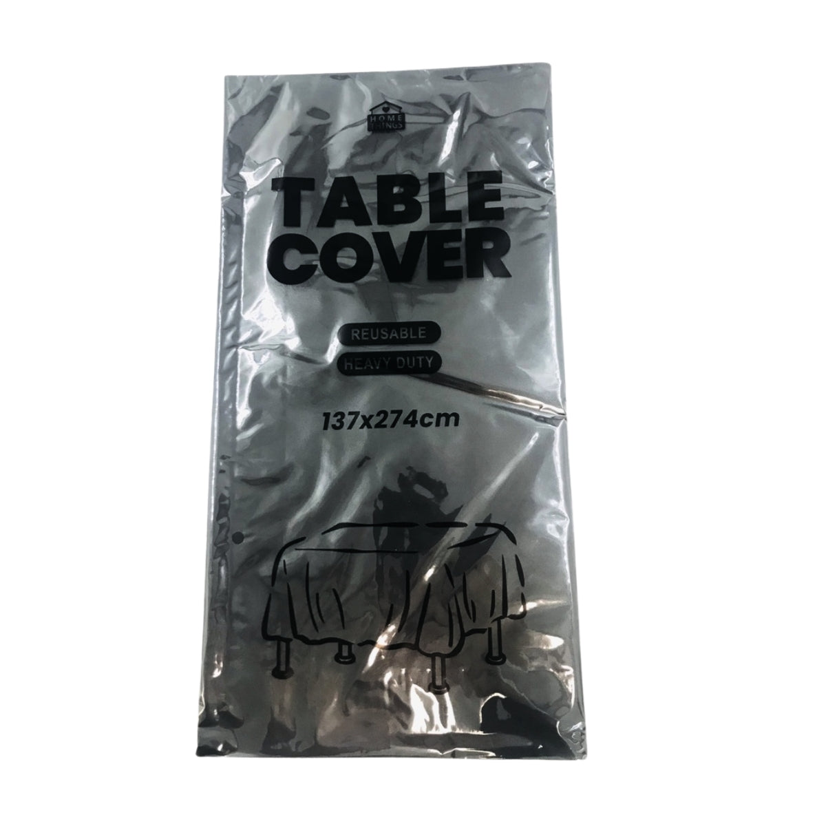 Plastic Table Cover - Black