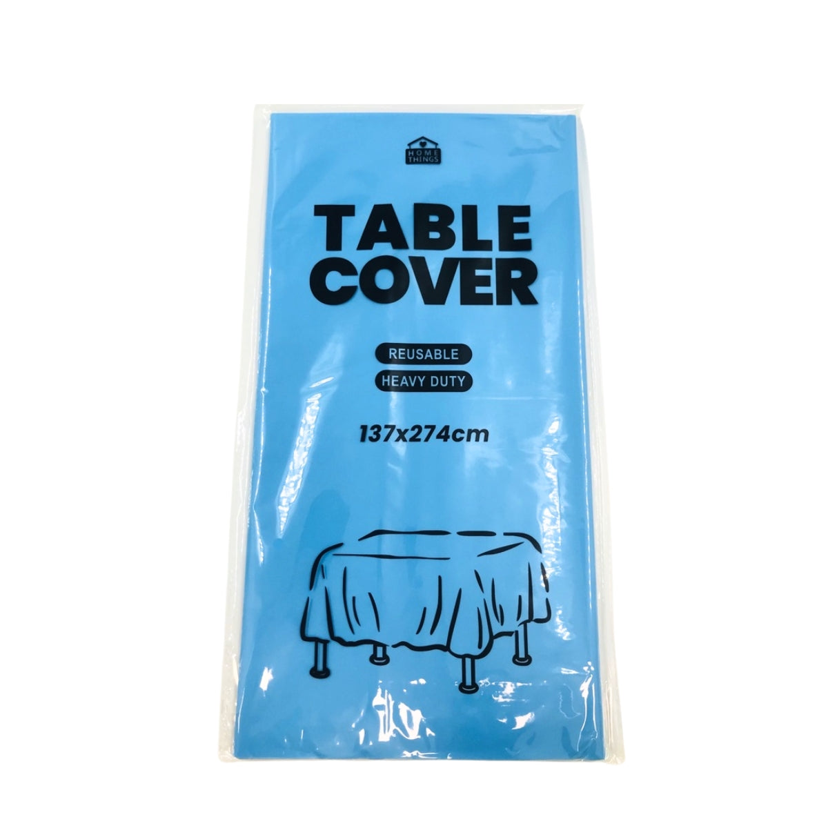 Plastic Table Cover - Blue