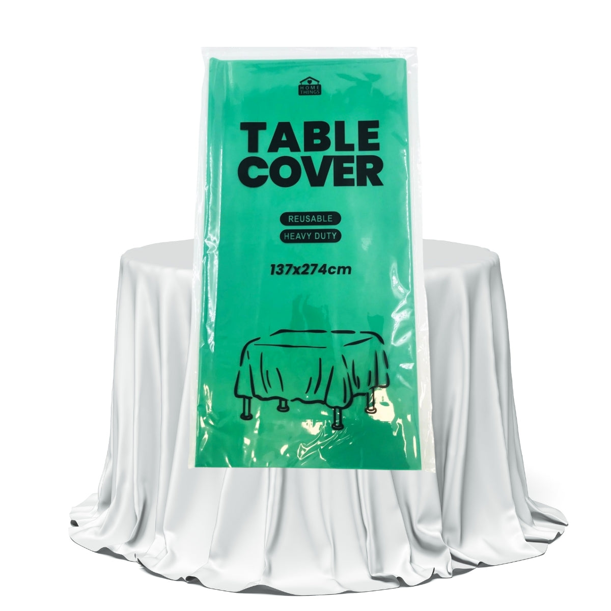 Plastic Table Cover - Green