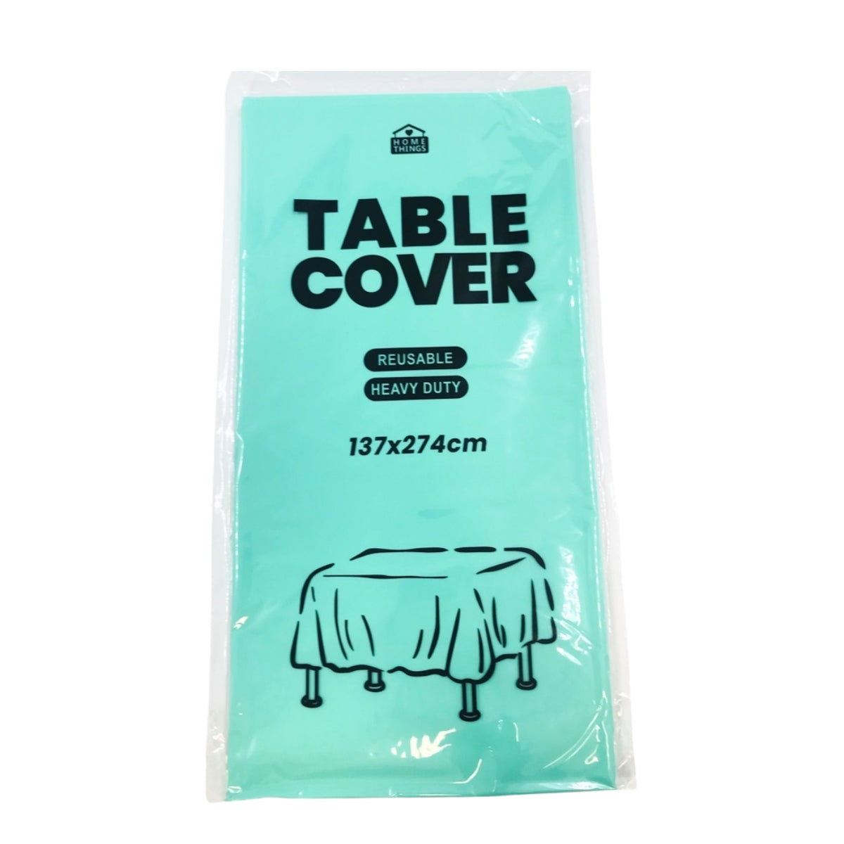 Plastic Table Cover - Light Green