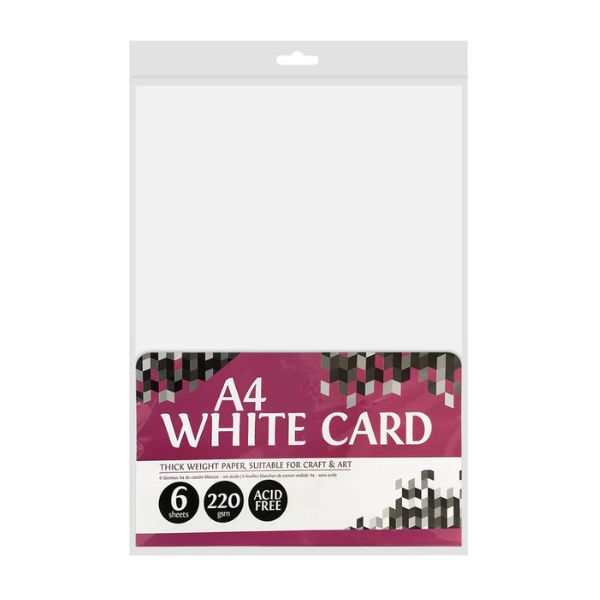 White Card A4 220gsm 6SH